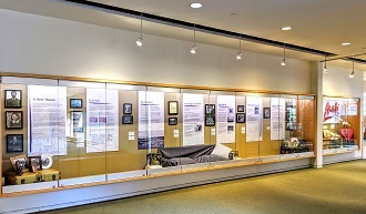 Heritage Lounge display case