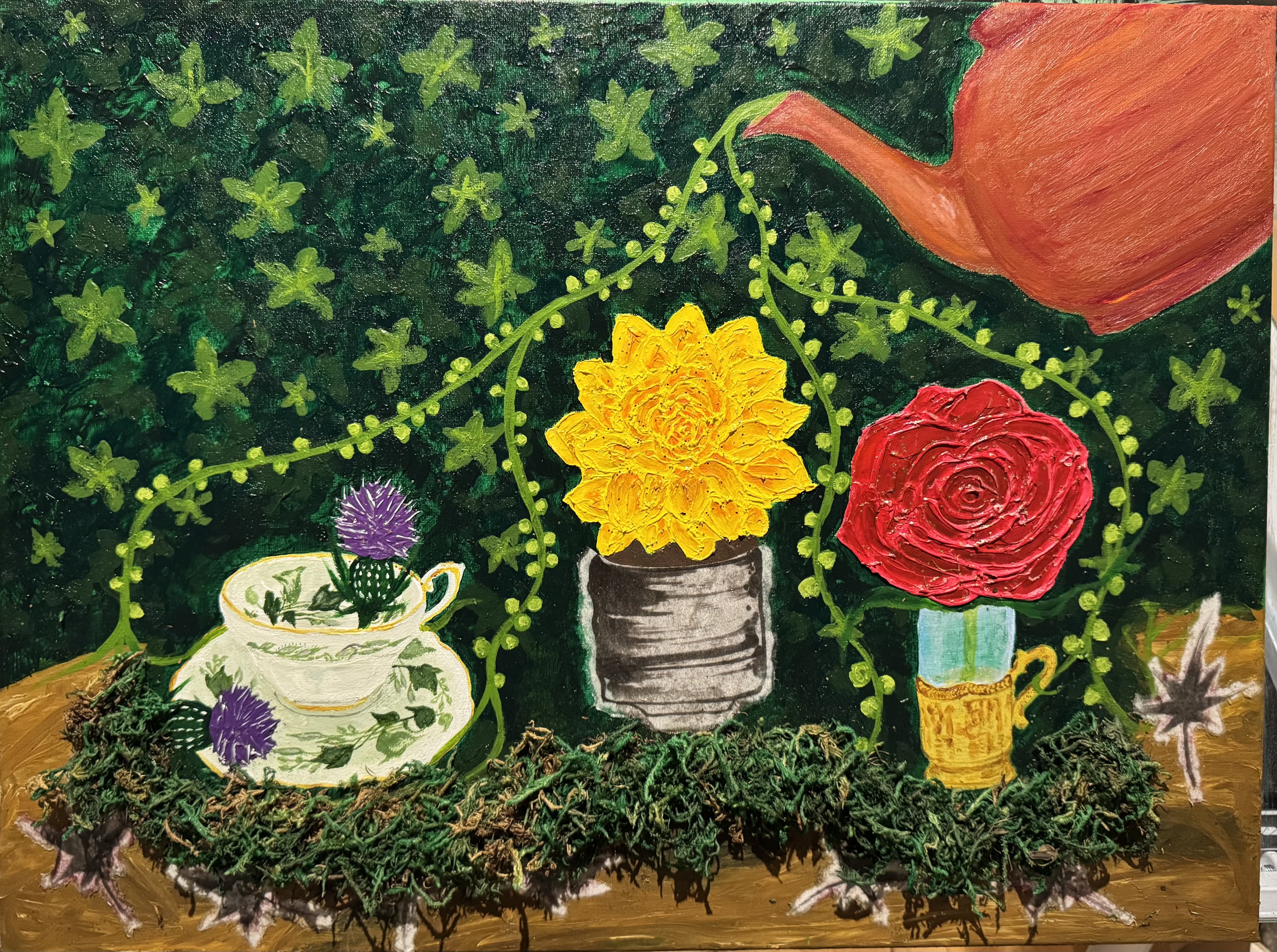 "黄色い薔薇 Kiiroibara (Yellow Rose) - Friendship" - Tamiko Potts