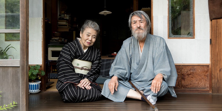 couple sitting together smiling