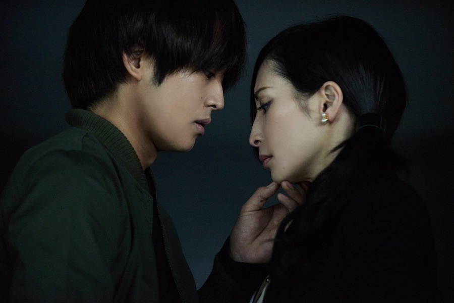 man and woman intimate