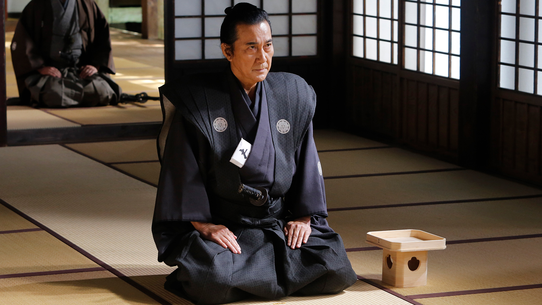 man sitting seiza style