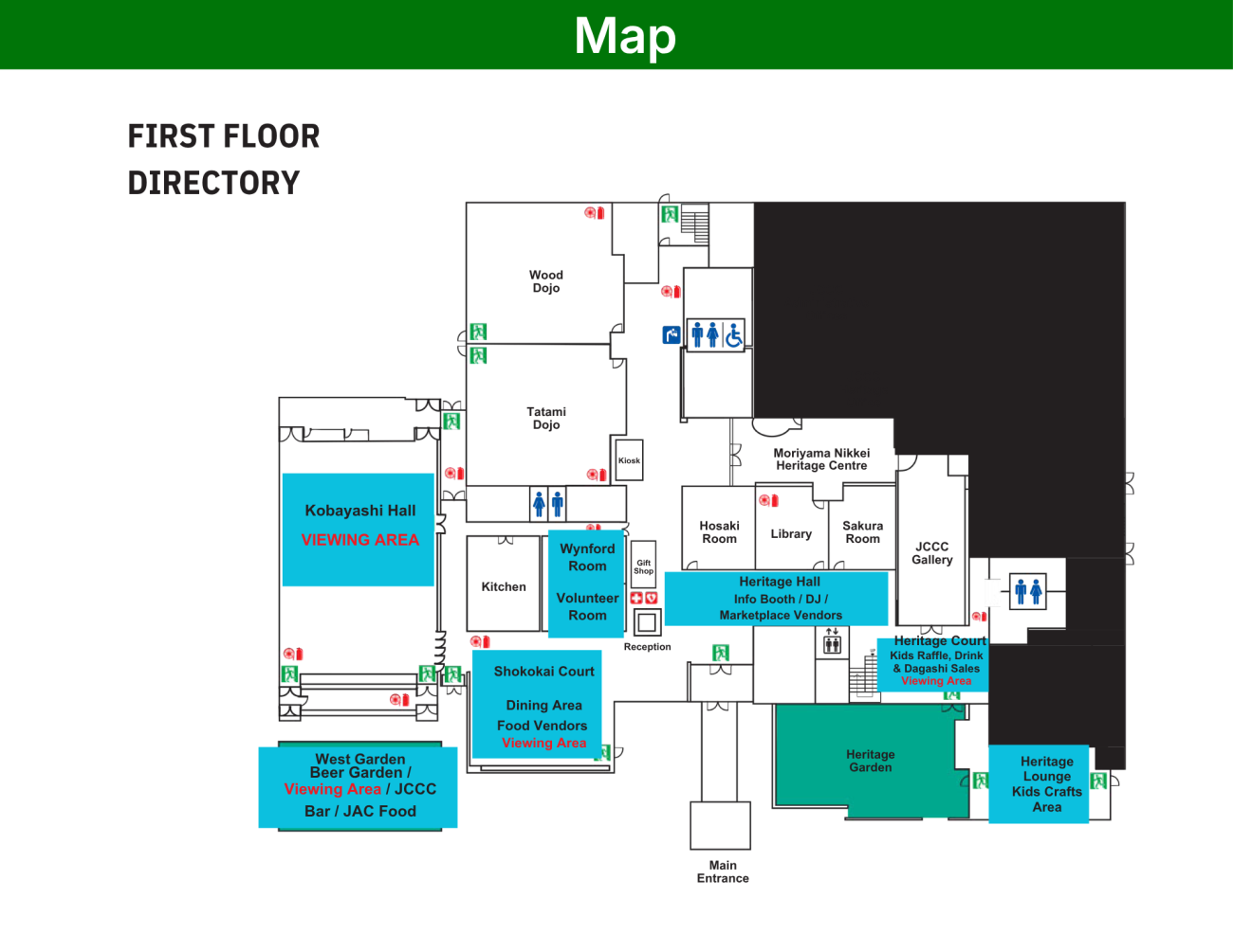 Game 1 First Floor Map