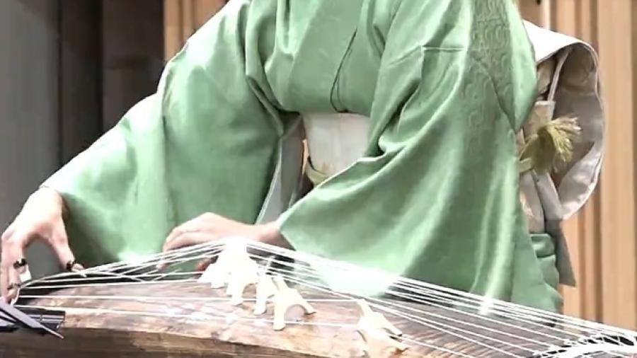 Instructor using a Koto