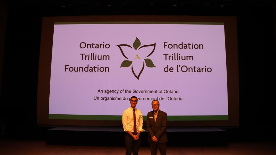 Adil Shamji, MPP for Don Valley East and Jon Nagamatsu, Interim Exec. Dir. JCCC, ahead of the screening of SHAM at TJFF on June 22