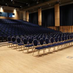 Kobayashi Hall theatre with bleacher and floor seats