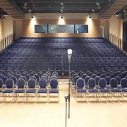 Kobayashi Hall theatre with bleacher and floor seats