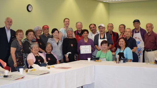 Group of seniors at the supper club